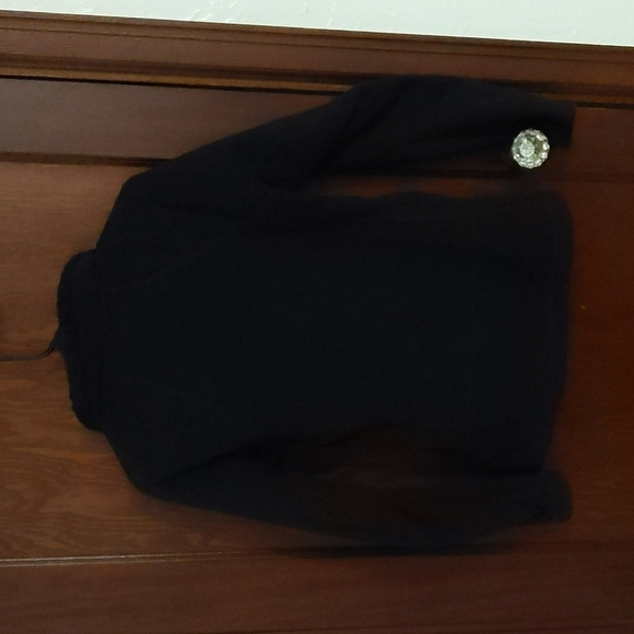 Koppen Reversible Black Fleece Full Zip Jacket Size Small - Picture 7 of 14